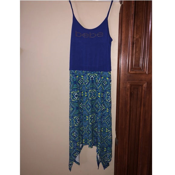 BeBe Flowy Dress! Handkerchief Tank Dress - Picture 2 of 6